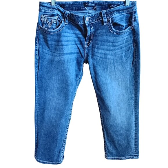 Vigoss Womens Jeans s 12 Heritage Fit Denim Capri Jeans 36" - Picture 3 of 6